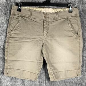 Aeropostale Shorts Womens 11/12 Brown Chino Casual Preppy Summer Travel Basic